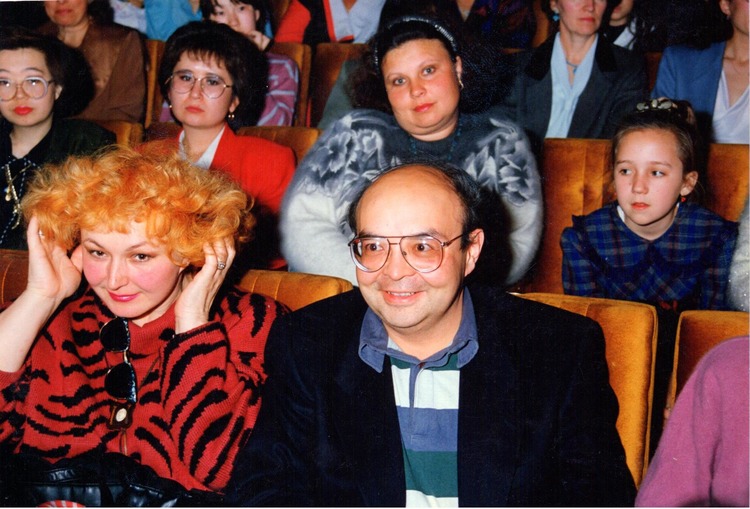 80-е. С режиссером казахского телевидения Тамарой Павловой
